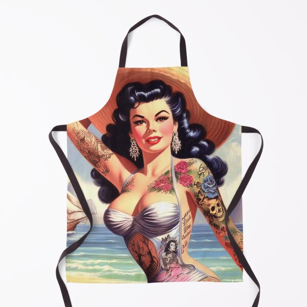 Item preview, Retro Tattoo Pin-up designed and sold by PulpVintage.