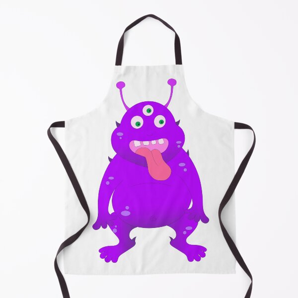 Item preview, Cute 3-Eyed Purple Monster designed and sold by SprinklesNSpice.