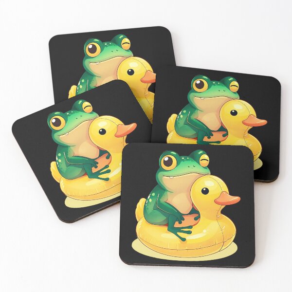 Item preview, Cute Frog on Rubber Duck Floaty | Funny Animal designed and sold by JerdbordinShop.