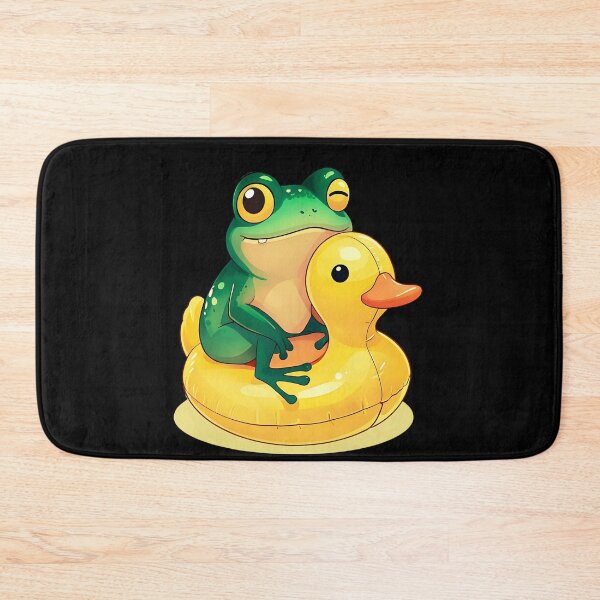 Item preview, Cute Frog on Rubber Duck Floaty | Funny Animal designed and sold by JerdbordinShop.