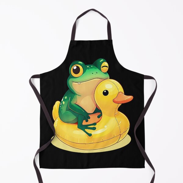 Item preview, Cute Frog on Rubber Duck Floaty | Funny Animal designed and sold by JerdbordinShop.