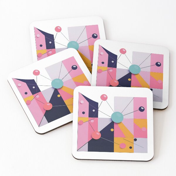 Item preview, colorful bright abstraction of geometric shapes designed and sold by ChernivtsiSkoda.