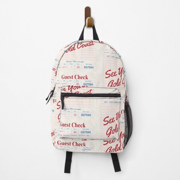 Item preview, See You in Gold Coast - Vintage Diner Guest Check Travel Print designed and sold by RM-Journey.