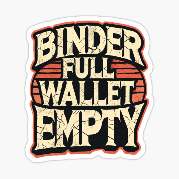 Artikel-Vorschau von Binder Full, Wallet Empty - Vintage TCG Streetwear Design, designt und verkauft von Get Ready TCG & more.