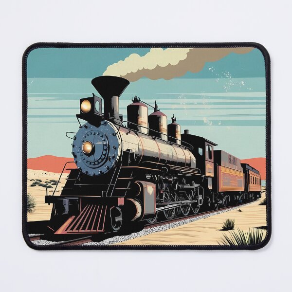 Item preview, Vintage Steam Train in Desert – Retro Railway Adventure Tee designed and sold by AchaRat.