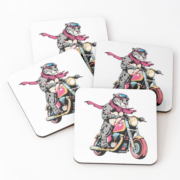 Item preview, Cool Puma on a Motorcycle - Wild Biker Animal Art designed and sold by TeeGleam.
