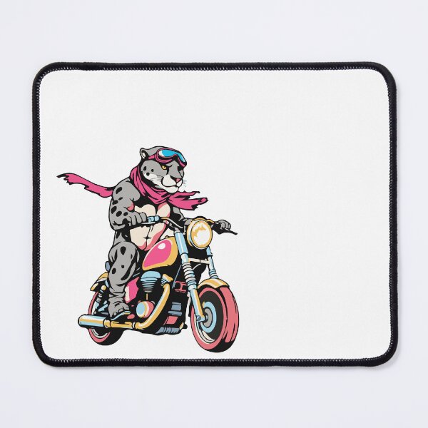 Item preview, Cool Puma on a Motorcycle - Wild Biker Animal Art designed and sold by TeeGleam.
