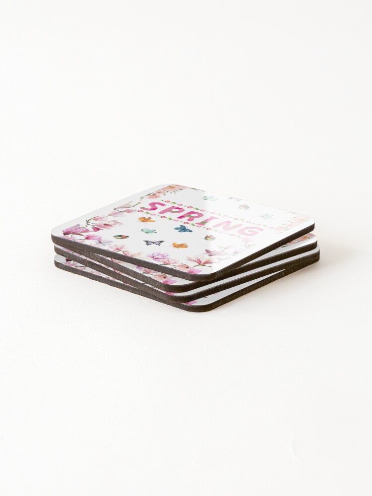 Thumbnail 4 of 5, Coasters (Set of 4), Spring designed and sold by PhantomSloth.