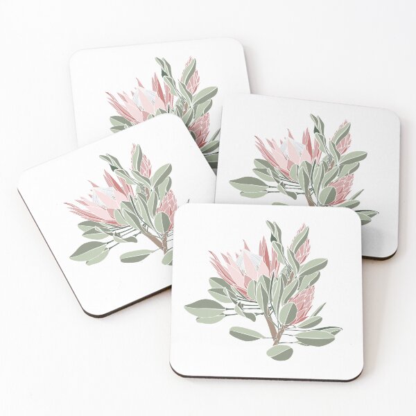 Item preview, Flower frame with protea, simple colored flowers, leaves. designed and sold by MatyKotiv.