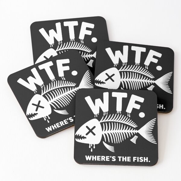 Item preview, WTF - Where's the Fish Funny Design designed and sold by Philippa Shop.