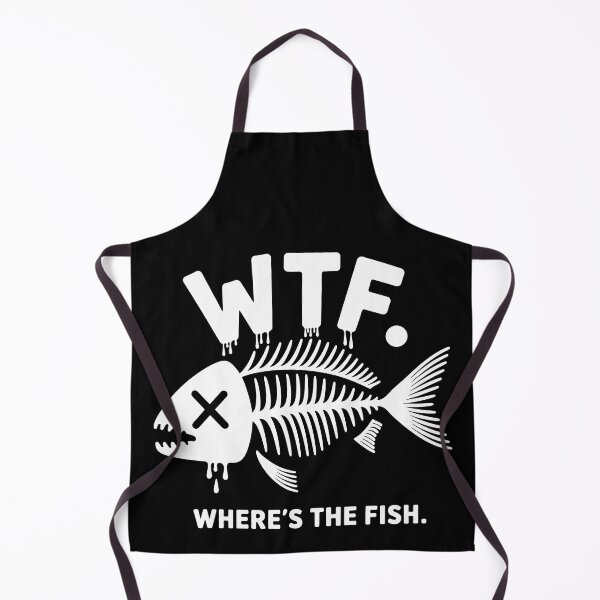 Artikelvorschau, WTF - Wo ist der Fisch Lustiges Design entworfen und verkauft von Philippa Shop.