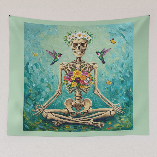 Item preview,  Yoga Skeleton Meditate-Skeleton   designed and sold by TeeARTHY.