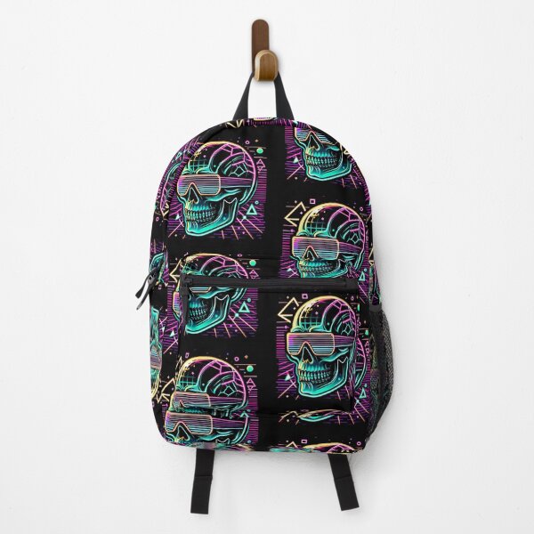 Item preview, Vaporwave Aesthetic Skull, Skelton, neon, glowing designed and sold by Brilliant minds.
