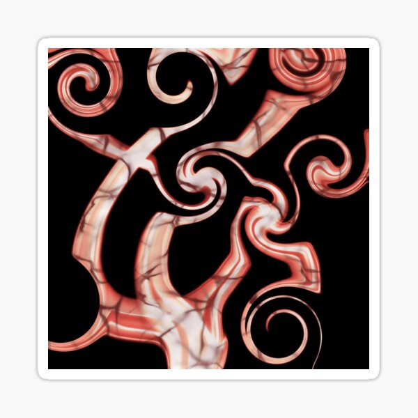 Aperçu de l'œuvre Fumée rouge créée et vendue par ArtistsRuneArt.