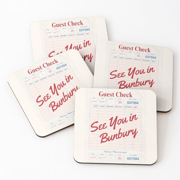Item preview, See You in Bunbury - Vintage Diner Guest Check Travel Print designed and sold by RM-Journey.