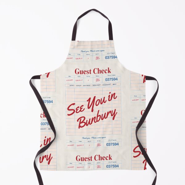 Item preview, See You in Bunbury - Vintage Diner Guest Check Travel Print designed and sold by RM-Journey.
