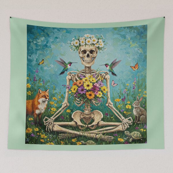 Item preview,  Yoga Skeleton Meditate   designed and sold by TeeARTHY.