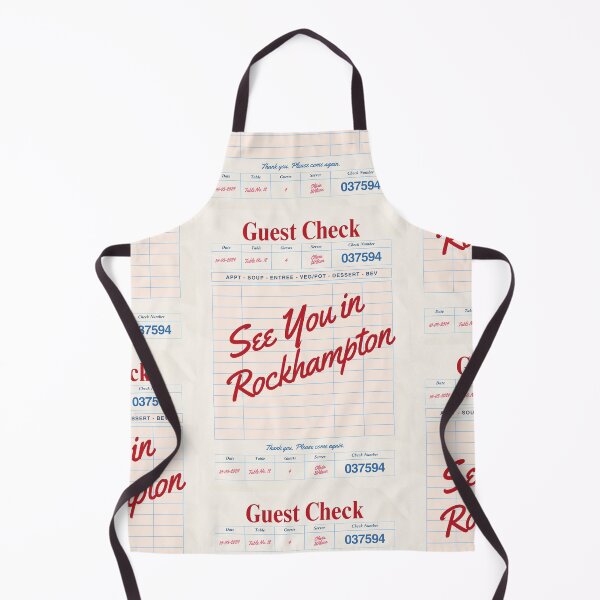 Item preview, See You in Rockhampton - Vintage Diner Guest Check Travel Print designed and sold by RM-Journey.