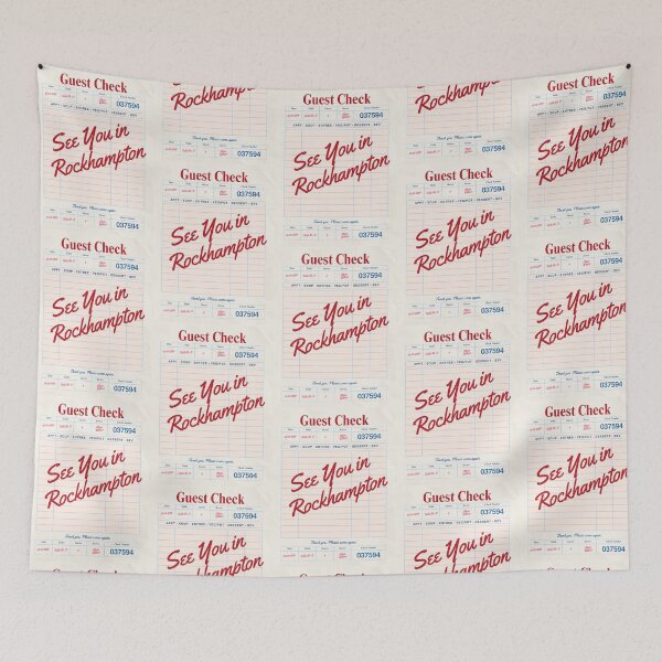 Item preview, See You in Rockhampton - Vintage Diner Guest Check Travel Print designed and sold by RM-Journey.