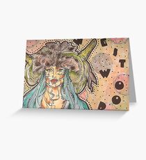 Vivienne Westwood Model Greeting Card