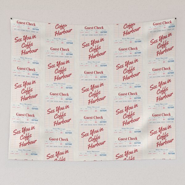 Item preview, See You in Coffs Harbour - Vintage Diner Guest Check Travel Print designed and sold by RM-Journey.