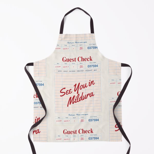 Item preview, See You in Mildura - Vintage Diner Guest Check Travel Print designed and sold by RM-Journey.