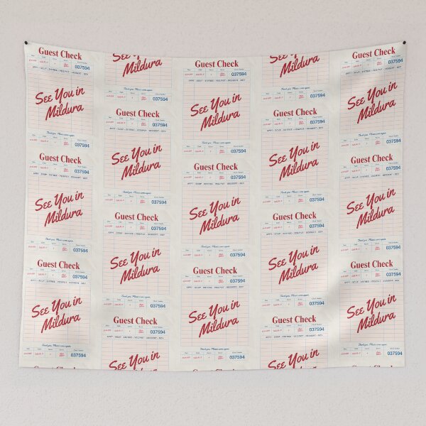 Item preview, See You in Mildura - Vintage Diner Guest Check Travel Print designed and sold by RM-Journey.