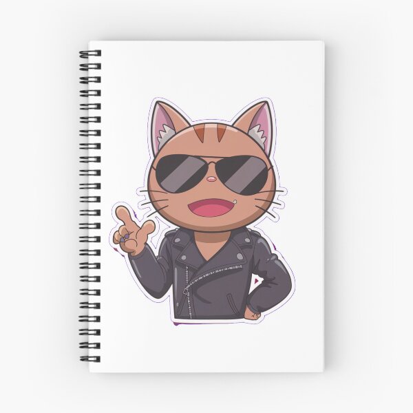 Item preview, Badass Cat kawaii designed and sold by OnixDesign.