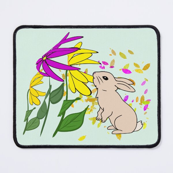 Item preview, Bunny Sniffing Flowers designed and sold by LornaHamel.