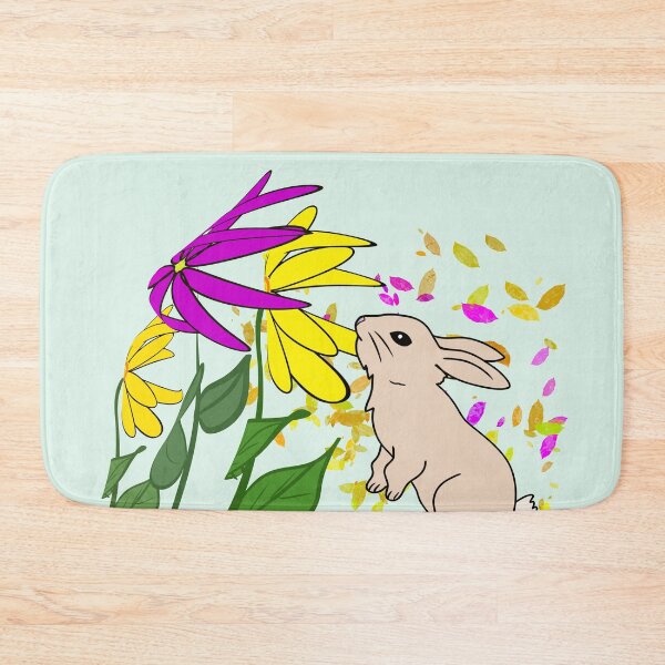 Item preview, Bunny Sniffing Flowers designed and sold by LornaHamel.