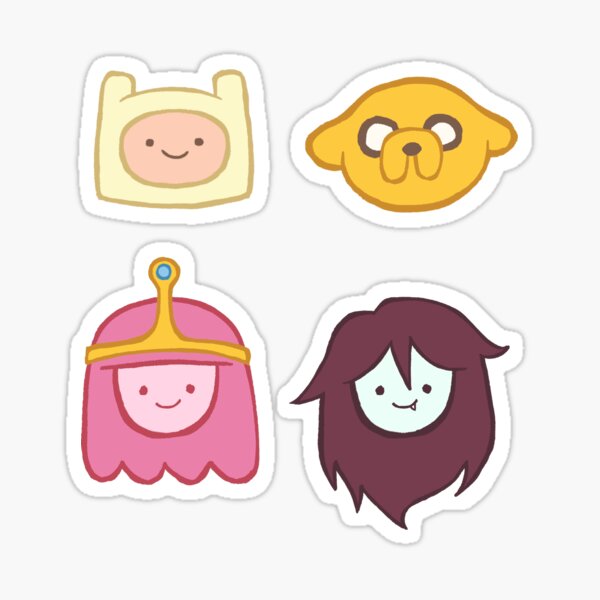 Vista previa del artículo con la obra «Paquete de personajes de Hora de aventuras», diseñado y vendido por HeyIt'sJay.