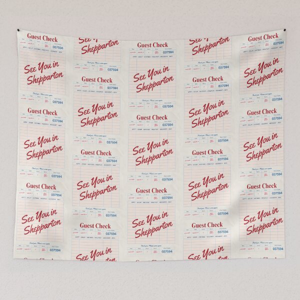 Item preview, See You in Shepparton - Vintage Diner Guest Check Travel Print designed and sold by RM-Journey.