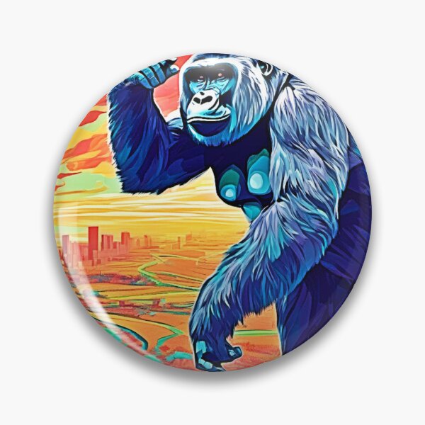 Item preview, Neon Jungle Gorilla Urban Fantasy designed and sold by Health And Fitness Posts e-Store.