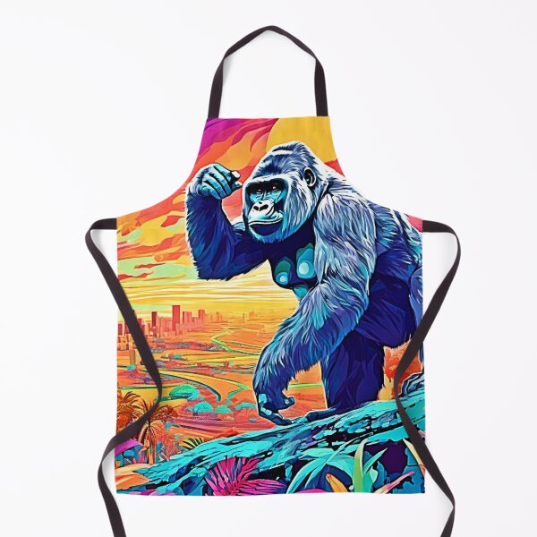 Item preview, Neon Jungle Gorilla Urban Fantasy designed and sold by Health And Fitness Posts e-Store.