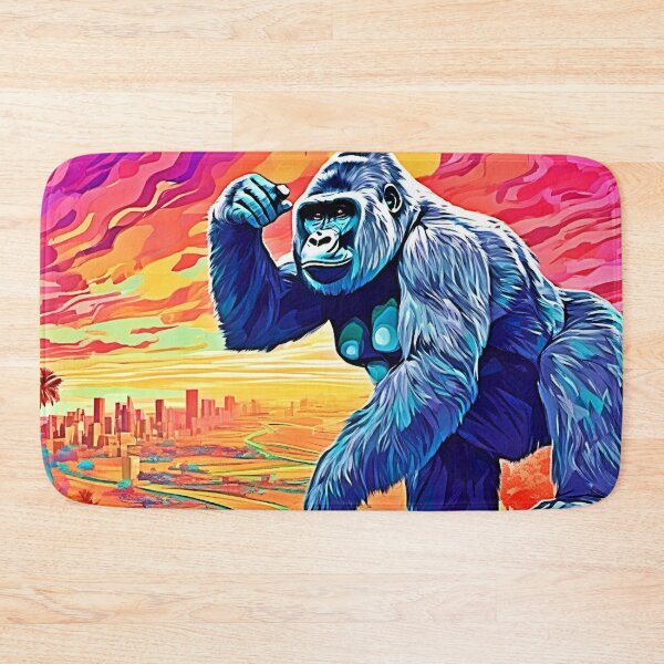 Item preview, Neon Jungle Gorilla Urban Fantasy designed and sold by Health And Fitness Posts e-Store.