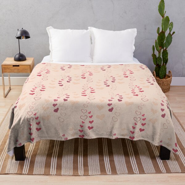 Item preview, Blush and Burgundy Heart Flow - Gentle Love Pattern designed and sold by Nouveaupattern.