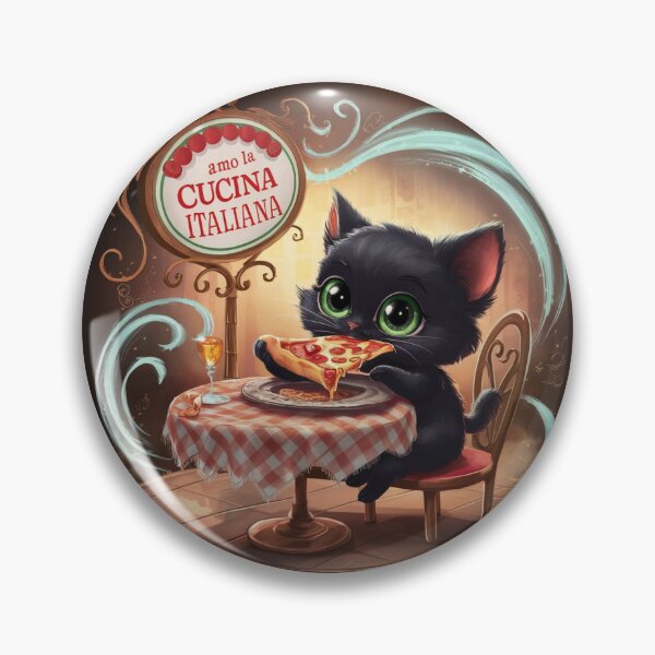 Item preview, The Cat eating pizza designed and sold by lavka-xd.