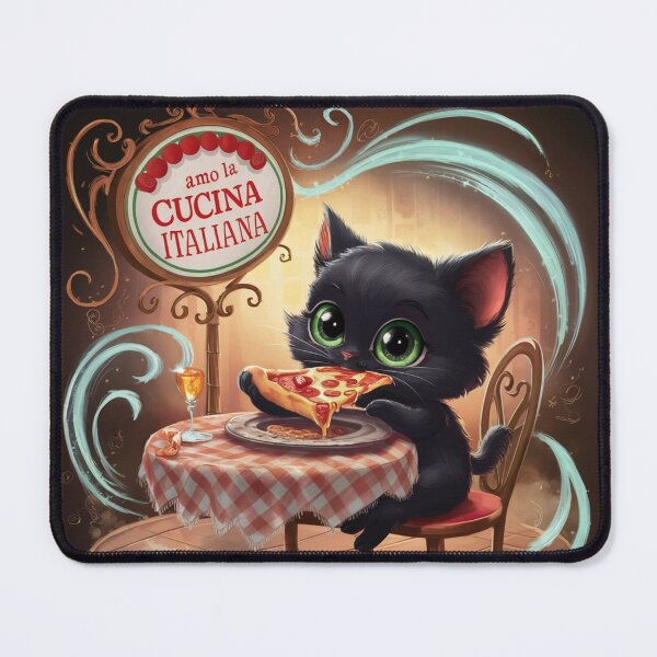 Item preview, The Cat eating pizza designed and sold by lavka-xd.