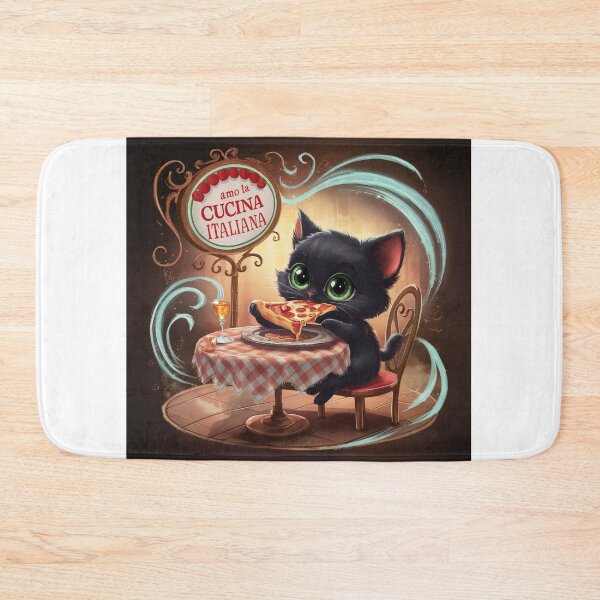Item preview, The Cat eating pizza designed and sold by lavka-xd.