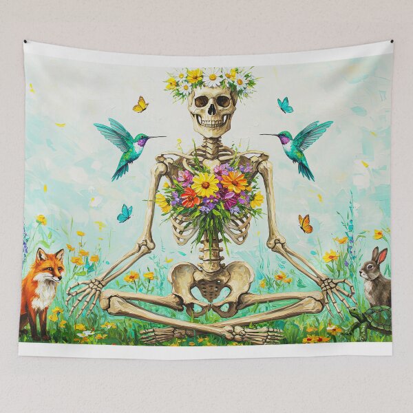 Item preview,  Yoga Skeleton Meditate   designed and sold by TeeARTHY.
