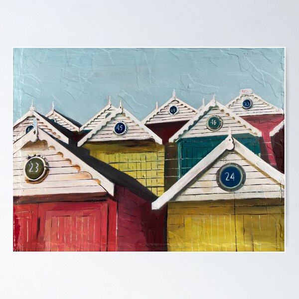 Item preview, Seaside Beach Huts, Essex designed and sold by golan22may.
