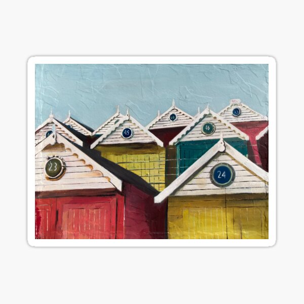 Item preview, Seaside Beach Huts, Essex designed and sold by golan22may.