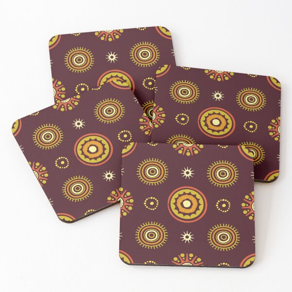Item preview, Tribal Sunburst Mandala - Vintage Folk Art Design designed and sold by Nouveaupattern.