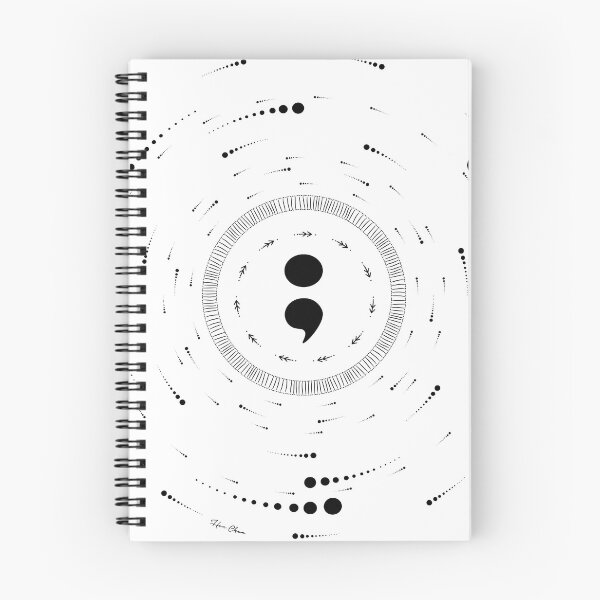 Item preview, semicolon power circle  designed and sold by Hen-C-Art.
