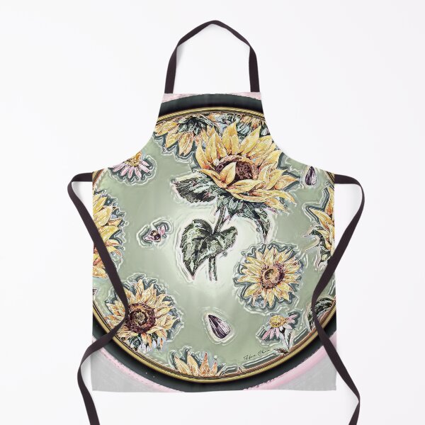 Item preview, Retro sunflower circle  designed and sold by Hen-C-Art.