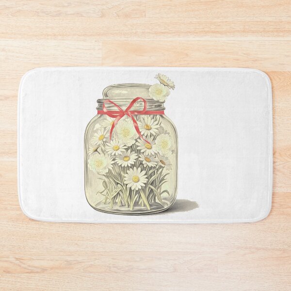 Item preview, Retro red ribbon flower jar designed and sold by Hen-C-Art.