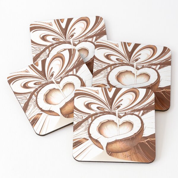 Item preview, Retro Coconut Heart  Swirl designed and sold by Hen-C-Art.