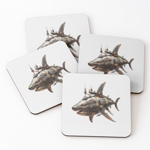 Item preview, Steampunk Fantasy Vintage Shark Retro Art  designed and sold by Richard529.