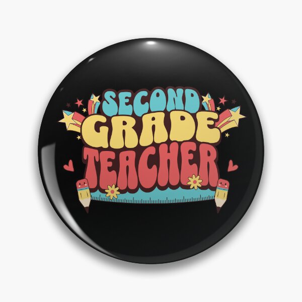 Item preview, Second Grade Teacher groovy designed and sold by Seeds of Change.