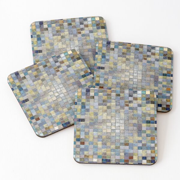Item preview, Blue and yellow texture mosaic designed and sold by Hen-C-Art.